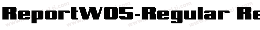 ReportW05-Regular Regular字体转换
